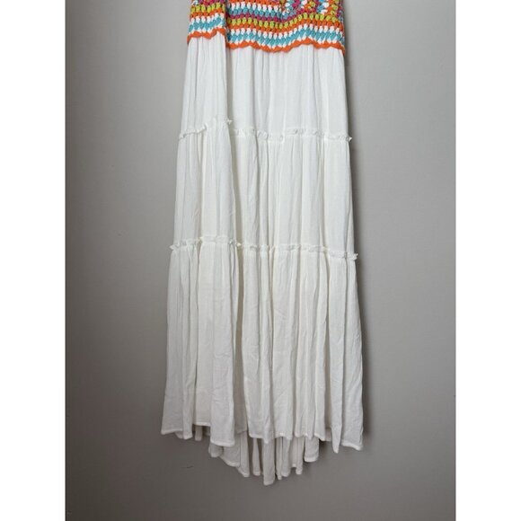 DAVI & DANI Colorful Crochet Top Maxi Dress - Picture 3 of 11